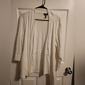 Jones New York White Knit Cardigan